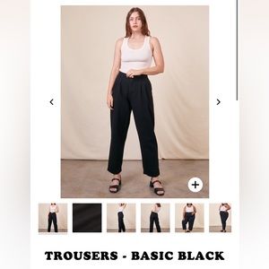 NEW Big Bud Press Trousers in Basic Black Size Large